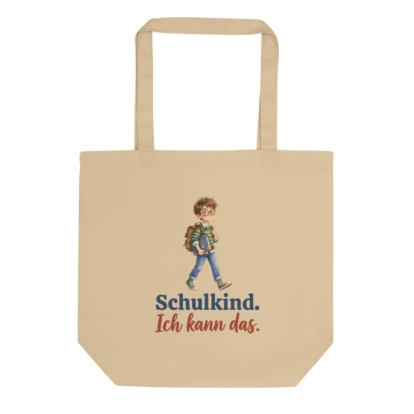 Produktfoto: Stoffbeutel, Bio-Baumwolle „Schulkind. Ich kann das.“