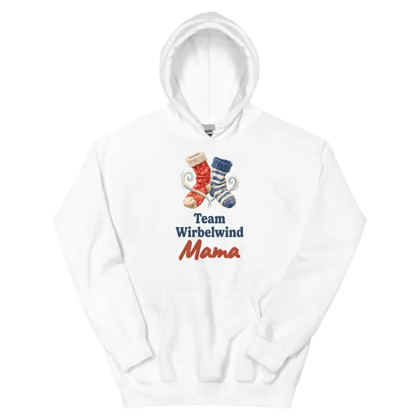 Produktfoto: Hoodie, Unisex „Team Wirbelwind: Mama / Papa“