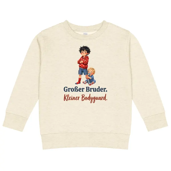Produktfoto: Kinder-Sweatshirt „Großer Bruder. Kleiner Bodyguard.“