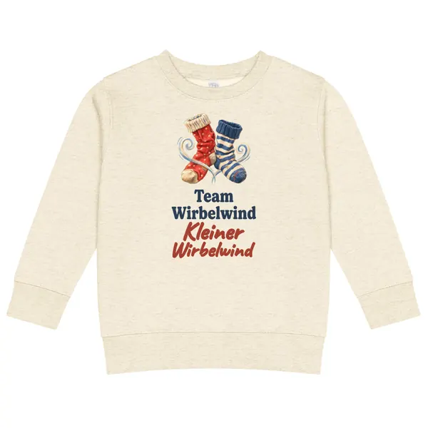 Produktfoto: Kinder-Sweatshirt „Team Wirbelwind: Kleiner Wirbelwind“
