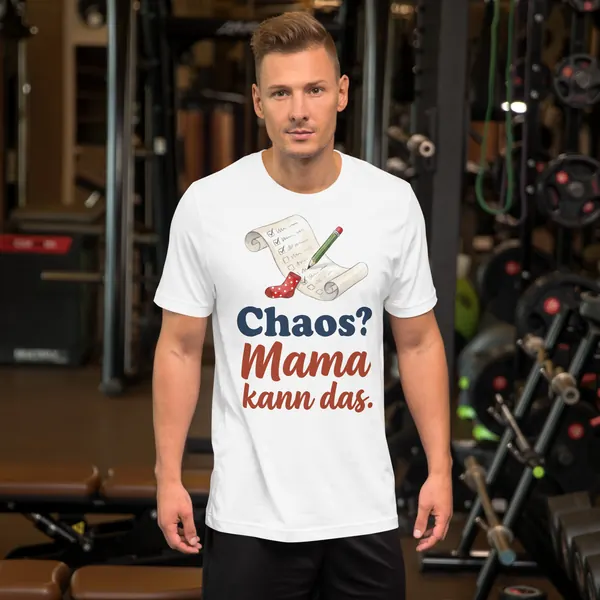Produktfoto: T-Shirt, Unisex „Chaos? Mama kann das.“