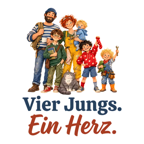 Motiv „Vier Jungs. Ein Herz.“