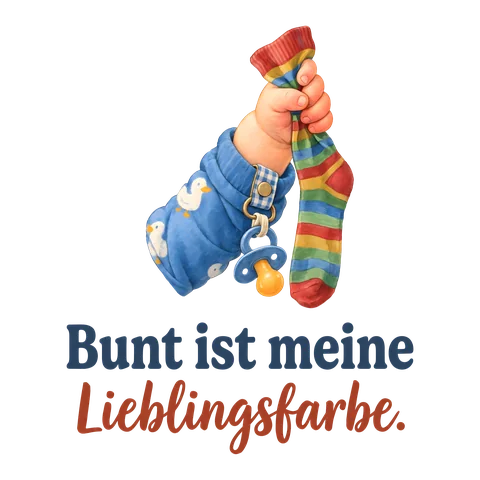 Motiv „Bunt ist meine Lieblingsfarbe.“